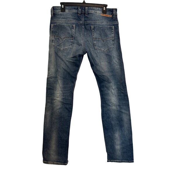 Diesel Safado Regular Slim Straight Jeans Size 30 Medium Wash Stretch Denim Pre- - Picture 2 of 9